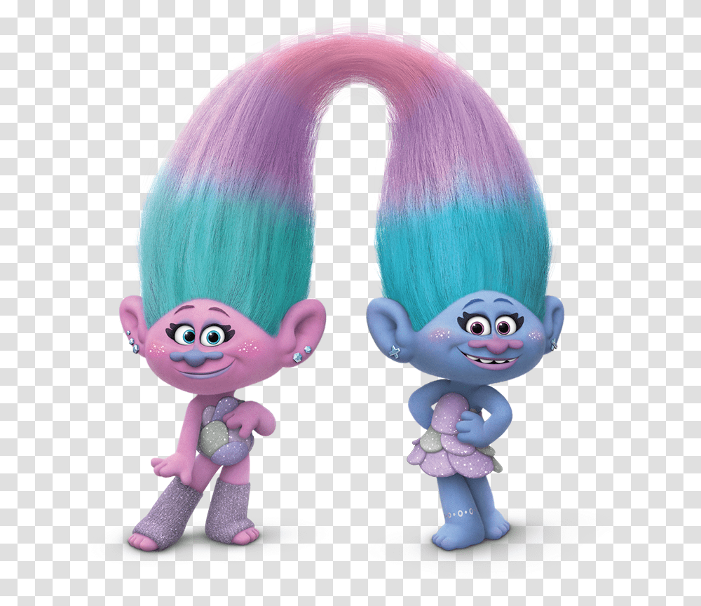 Who Needs Them Media Satin And Chenille Trolls, Hair, Toy, Doll Transparent Png