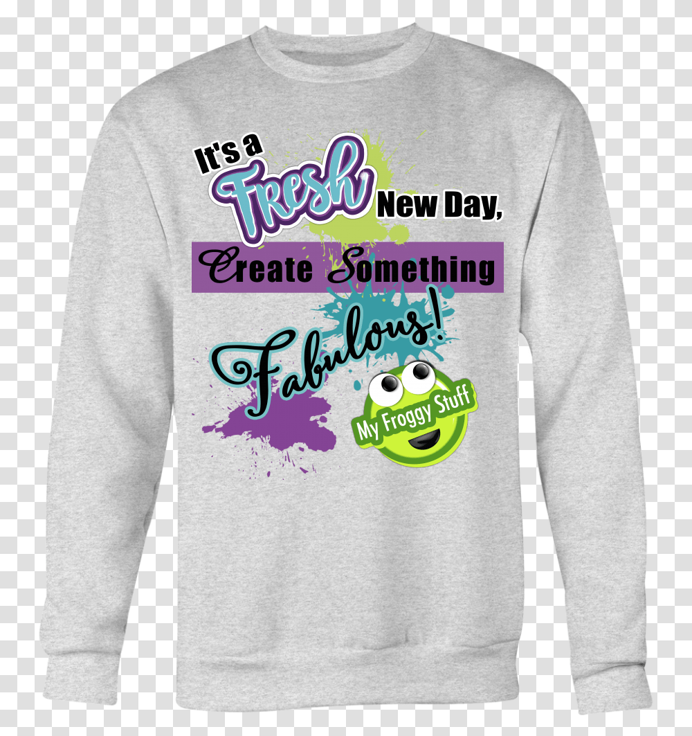 Whoa A Cozy Sweatshirt That's Fresh And Froggy Stop Bullying, Apparel, Sleeve, Long Sleeve Transparent Png