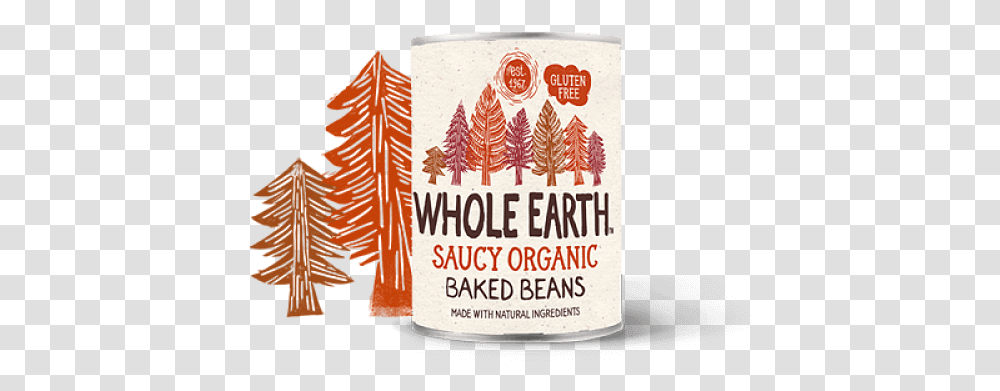Whole Earth Beans Whole Earth Organic Baked Beans, Tin, Can, Plant Transparent Png