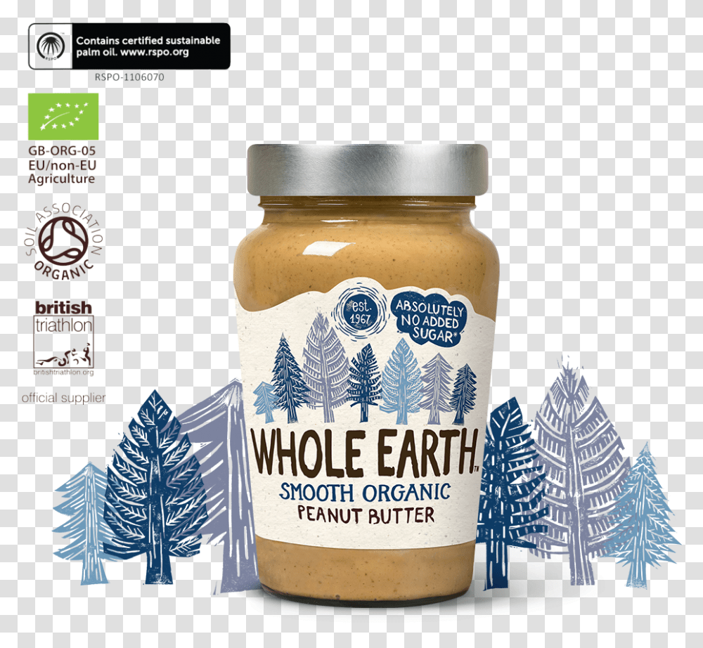 Whole Earth Smooth Organic Peanut Butter Download, Beer, Label, Food Transparent Png