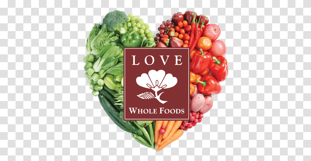 Whole Food Logo Food In Love Shape, Plant, Grapes, Fruit, Vegetable Transparent Png