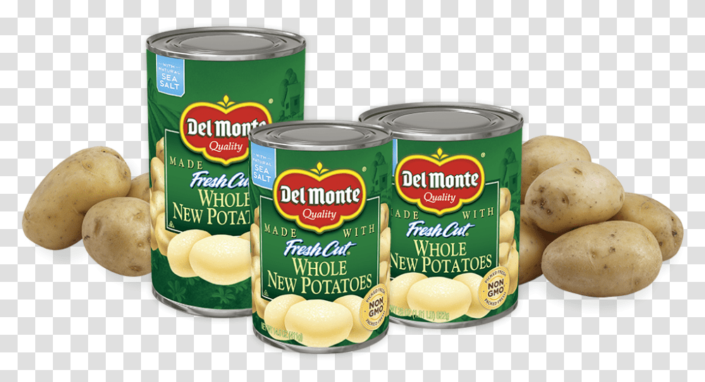 Whole New Potatoes Del Monte Foods Inc Canned Peeled Potatoes, Canned Goods, Aluminium, Tin, Meal Transparent Png