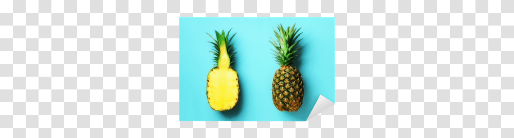 Whole Pineapple And Half Sliced Fruit Half And Whole Concept, Plant, Food Transparent Png