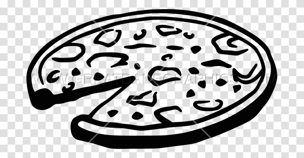 Whole Pizza Clip Art Black And White, Sundial, Road Transparent Png
