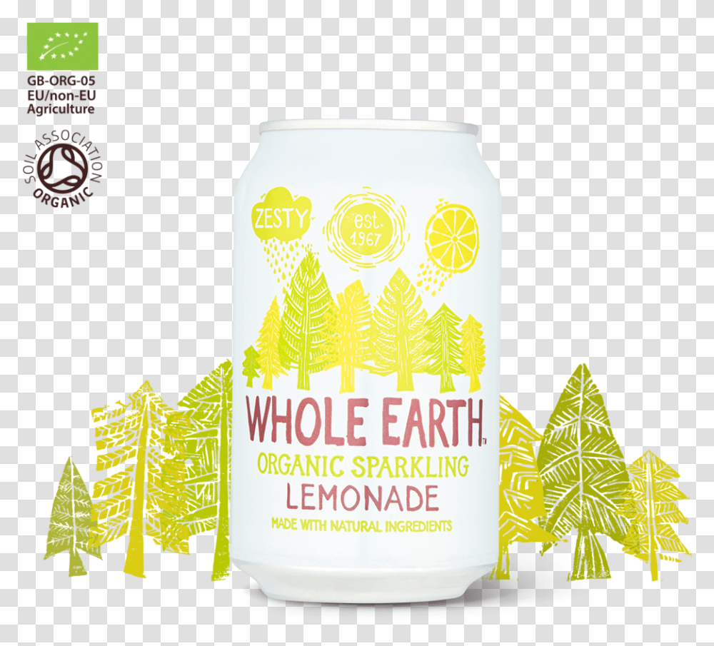 Wholeearth Organic Sparkling Lemonade, Tin, Can, Beverage, Drink Transparent Png