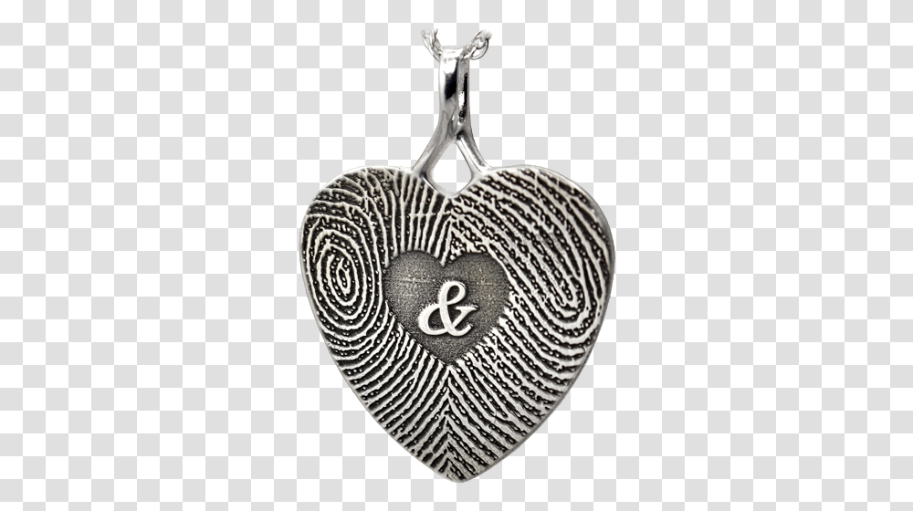 Wholesale 3d Duo Fingerprints Ampersand Heart Memorial Jewelry Locket, Pendant, Rug, Accessories, Accessory Transparent Png