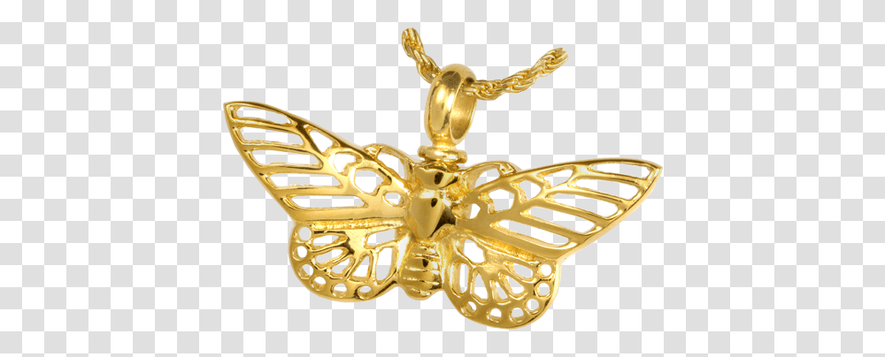 Wholesale Cremation Jewelry Stainless Steel Gilded Butterfly Jewellery, Pendant, Accessories, Accessory, Gold Transparent Png