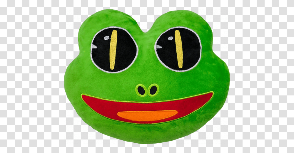 Wholesale Frog Emoji Cushion Plush, Applique, Angry Birds, Pac Man, Toy Transparent Png