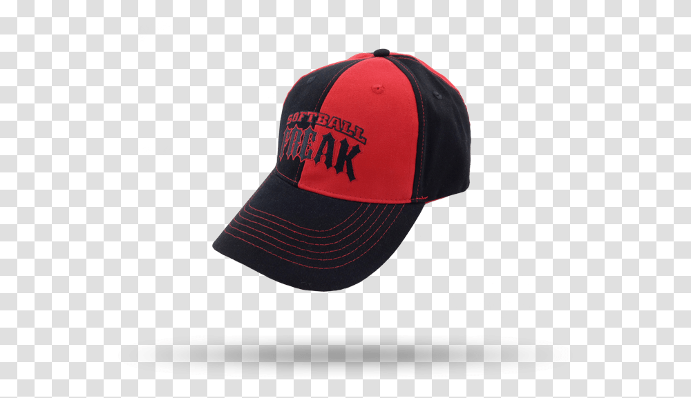 Wholesales Embroidery Character Red And Black Split Baseball Cap, Apparel, Hat Transparent Png