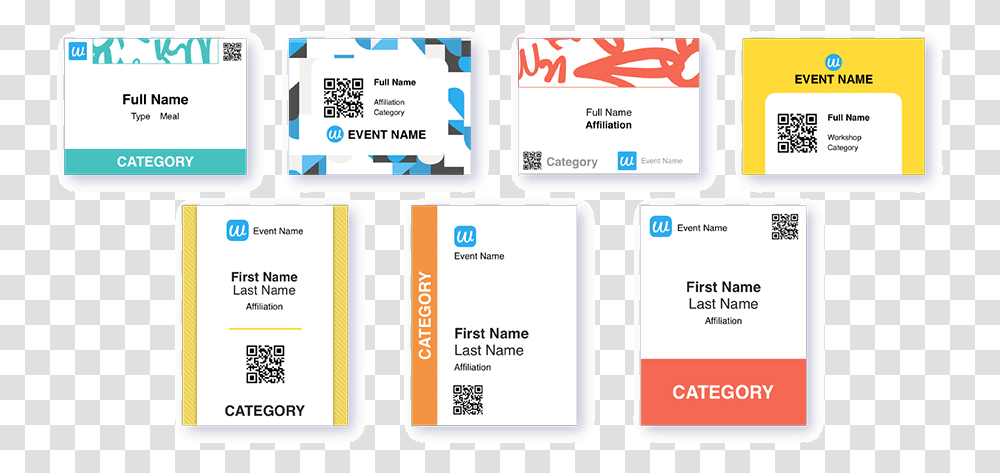 Whova S Wide Range Of Professional Name Badge Templates Badge Template, Label, Id Cards, Document Transparent Png