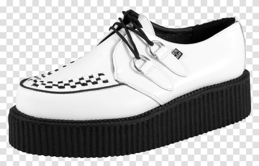 Whtcrp A6803 1 Original Creepers Black N White, Apparel, Shoe, Footwear Transparent Png