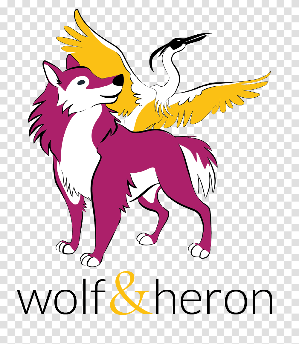 Why A Wolf And Heron Wolf Heron, Cupid, Flare Transparent Png