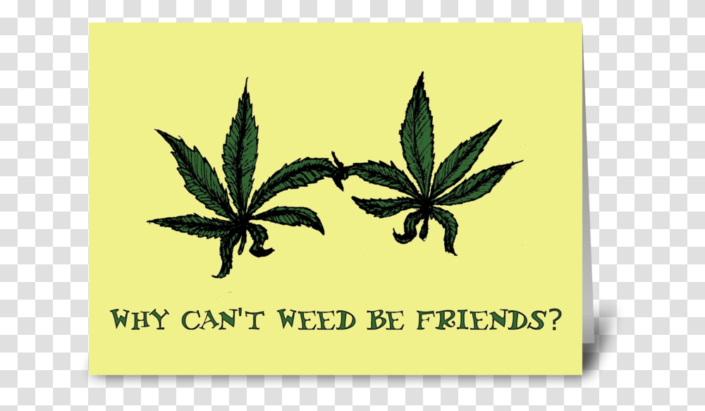 Why Can't Weed Be Friends Greeting Card Paper, Plant, Bird, Animal, Vase Transparent Png