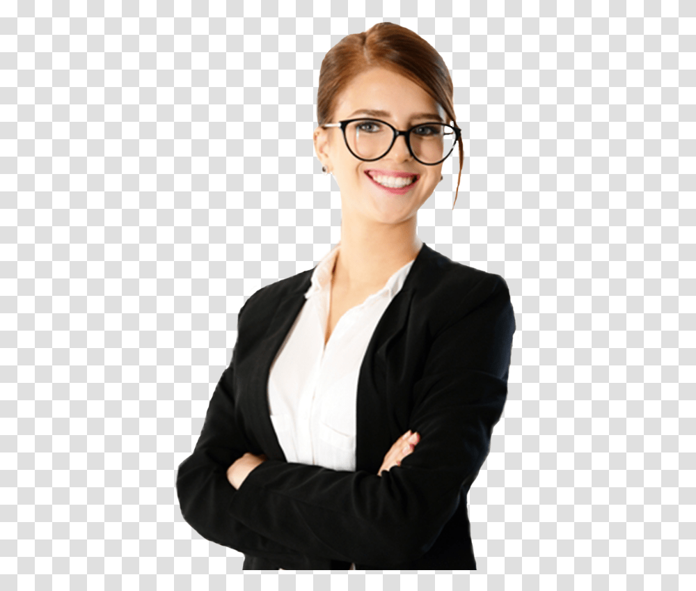 Why Do We Come To Work Office Girl With Glasses, Person, Female, Woman Transparent Png