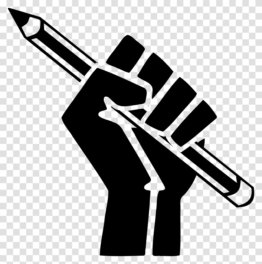 Why I Fight Fist With Pen, Hand, Cross Transparent Png