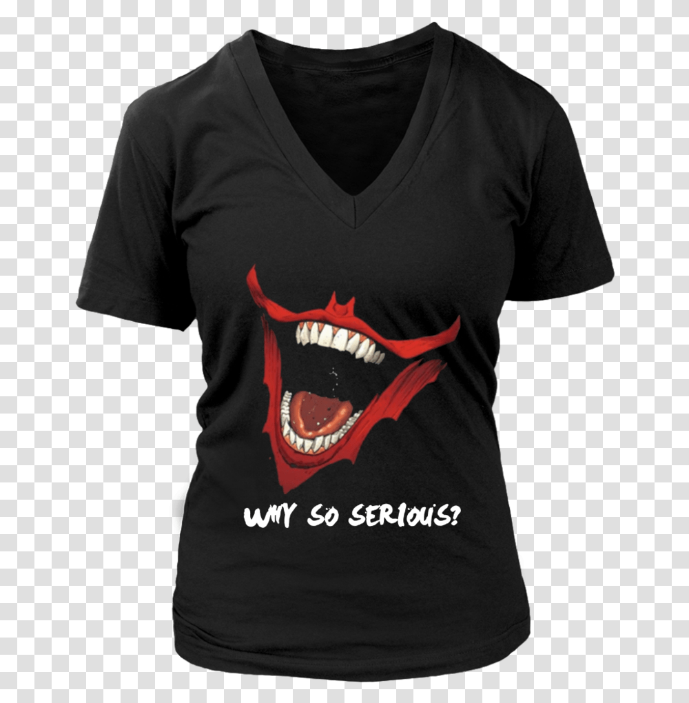 Why So Serious Joker T Shirt Cool Gift For Joker Fans, Apparel, T-Shirt, Person Transparent Png