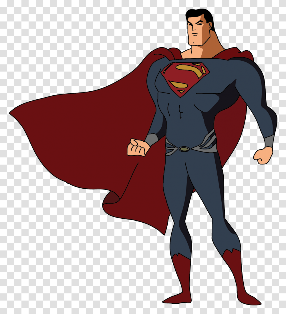 Why The Dc Animated Superman Man Of Steel Animated, Apparel, Fashion, Cloak Transparent Png