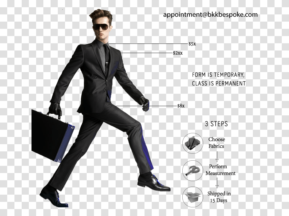 Why To Tailor At Bkk Bespoke Man In A Suit, Overcoat, Apparel, Person Transparent Png