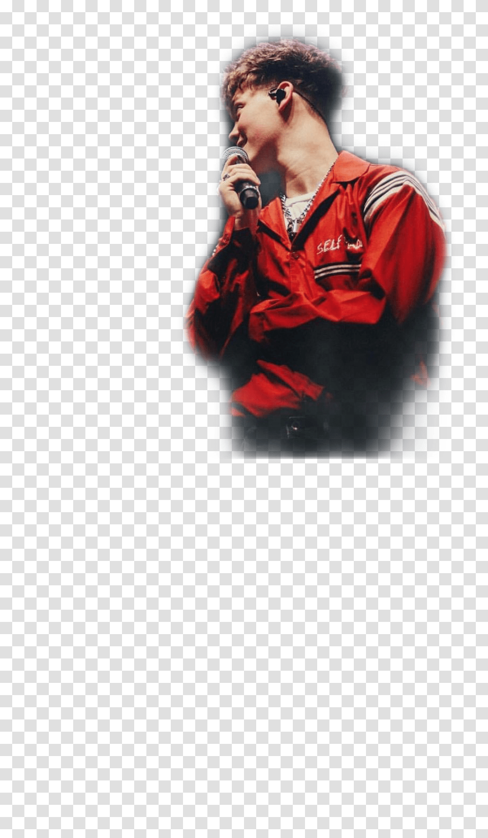 Whydontwe Why Dont We Zachherron Red Stage Singing, Sleeve, Long Sleeve, Person Transparent Png
