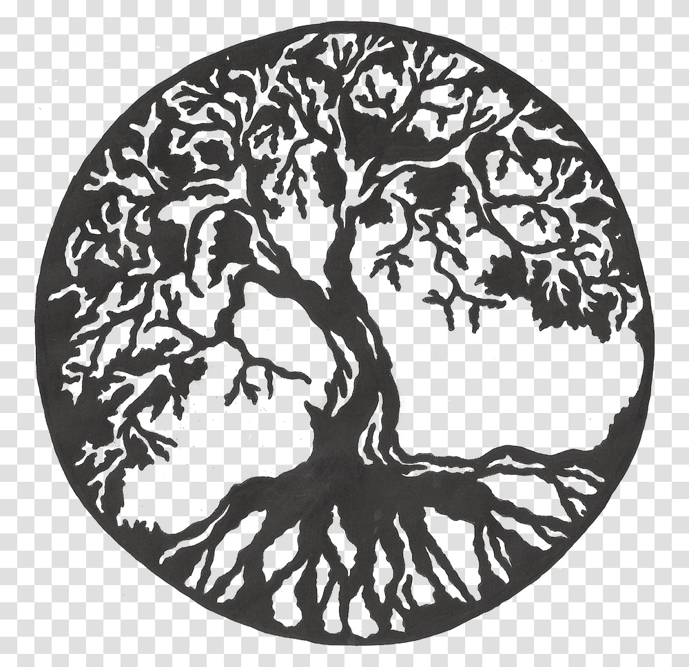 Wiccan Background Tumblr Resume Drawing At Getdrawings Tree Of Life Tattoo Design, Rug, Astronomy, Outer Space, Doodle Transparent Png