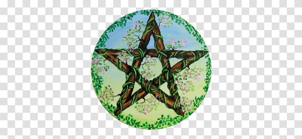 Wiccan Pentagram Whispering Worlds Wiccan Pentacle, Painting, Art, Turquoise, Applique Transparent Png