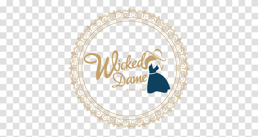 Wicked Dame Logo Blue2x Singlish, Label, Rug, Oval Transparent Png