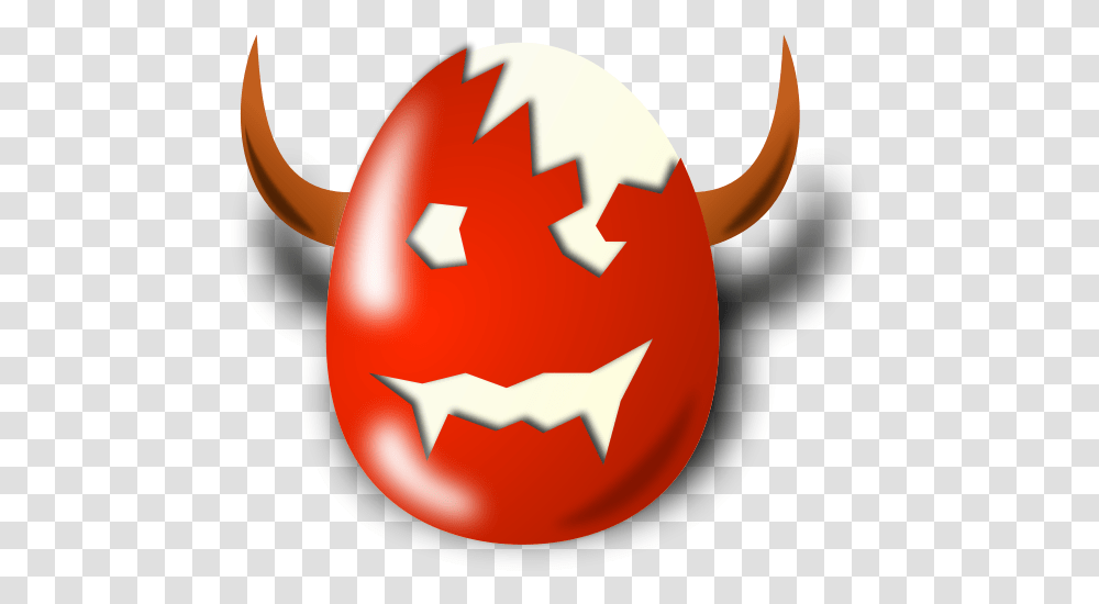 Wicked Easter Clip Arts Devil Egg With Horns, Plant, Food, Produce, Vegetable Transparent Png