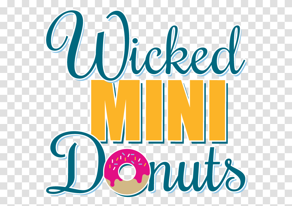 Wicked Mini Donuts Logo, Poster, Advertisement, Flyer, Paper Transparent Png