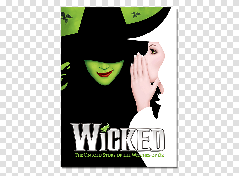 Wicked The Musical Logo, Poster, Advertisement, Person, Human Transparent Png