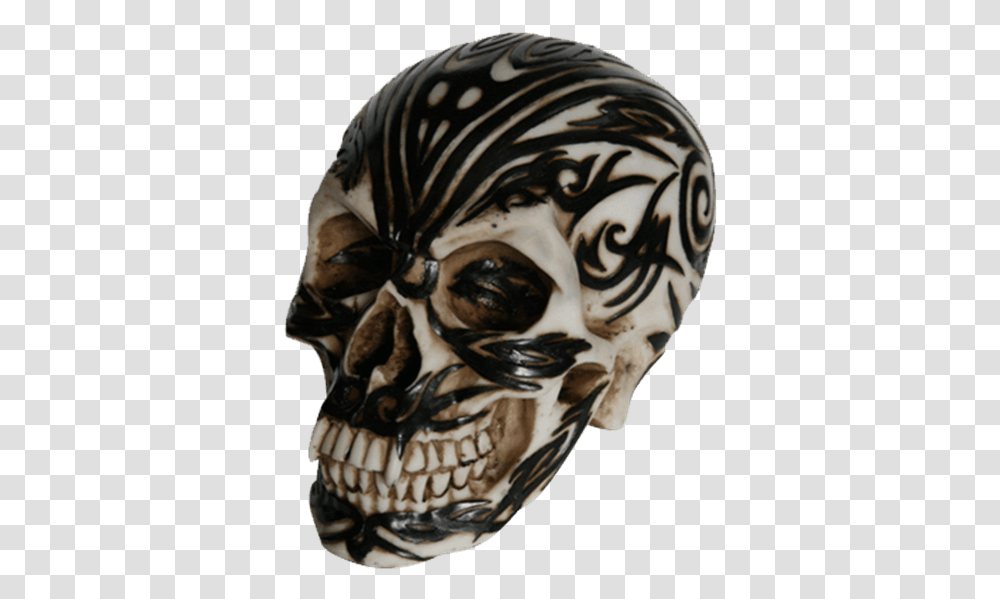 Wicked Tribal Tattoo Venom Skull Statue The Arts, Skin, Bird, Animal, Road Transparent Png