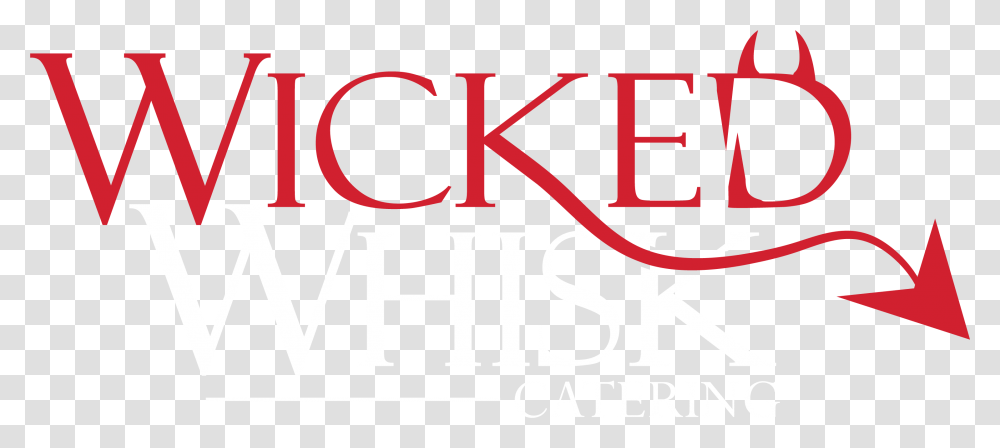 Wicked Whisk Logo Red White, Alphabet, Label Transparent Png