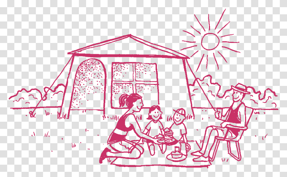 Wicksteed Park Camping Illustration, Poster Transparent Png