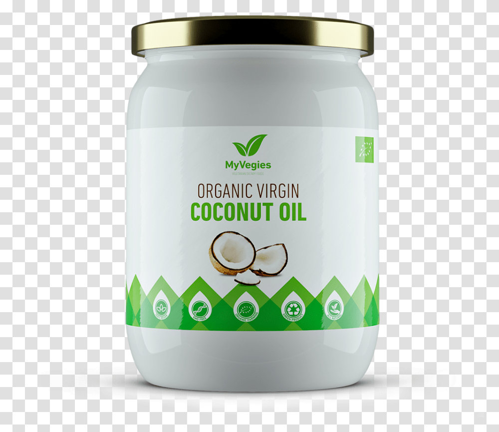 Wide P Coconut Oil, Shaker, Plant, Jar, Milk Transparent Png