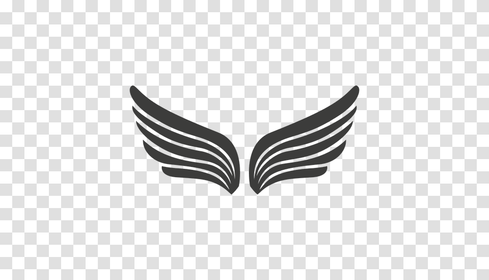 Wide Phoenix Wings, Heart, Logo, Trademark Transparent Png