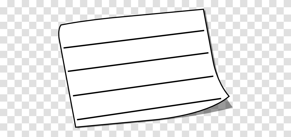 Wide White Sticky Note Lined Clip Art, Home Decor, Aluminium, Coil Transparent Png