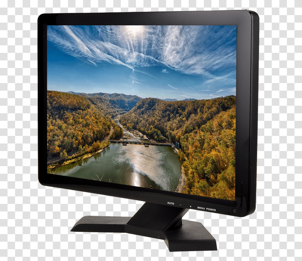 Widescreen 19 Inch Bnc Lcd Cctv Monitor Quad Wallpaper, Electronics, Display, LCD Screen, Television Transparent Png
