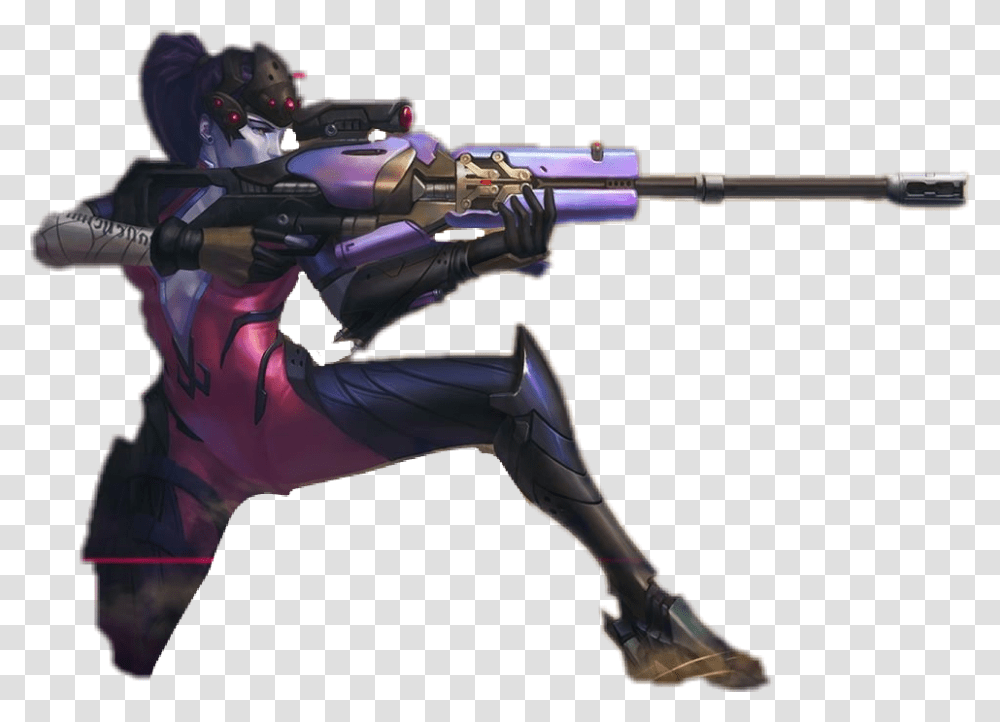 Widowmaker Overwatch, Person, Human, Gun, Weapon Transparent Png