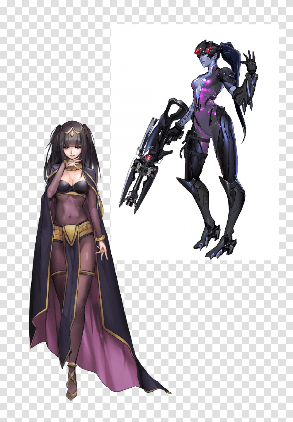 Widowmaker X Tharja Overwatch X Nintendo, Comics, Book, Manga, Costume Transparent Png