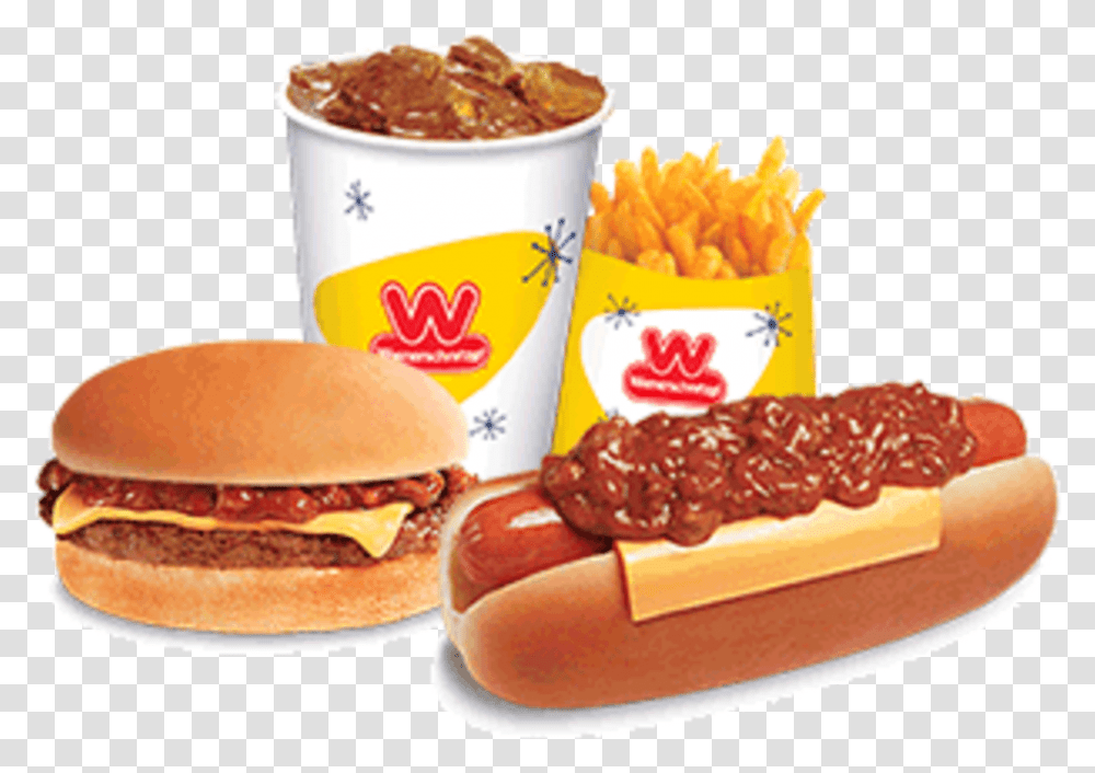 Wienerschnitzel Meal, Burger, Food, Hot Dog, Fries Transparent Png