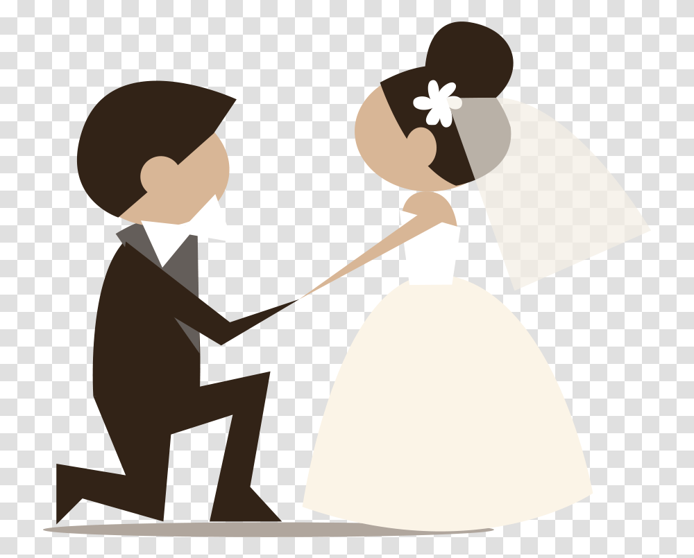Wife Marriage Husband Love Echtpaar Bride And Groom Vector Cartoon, Lamp, Performer, Female, Dress Transparent Png