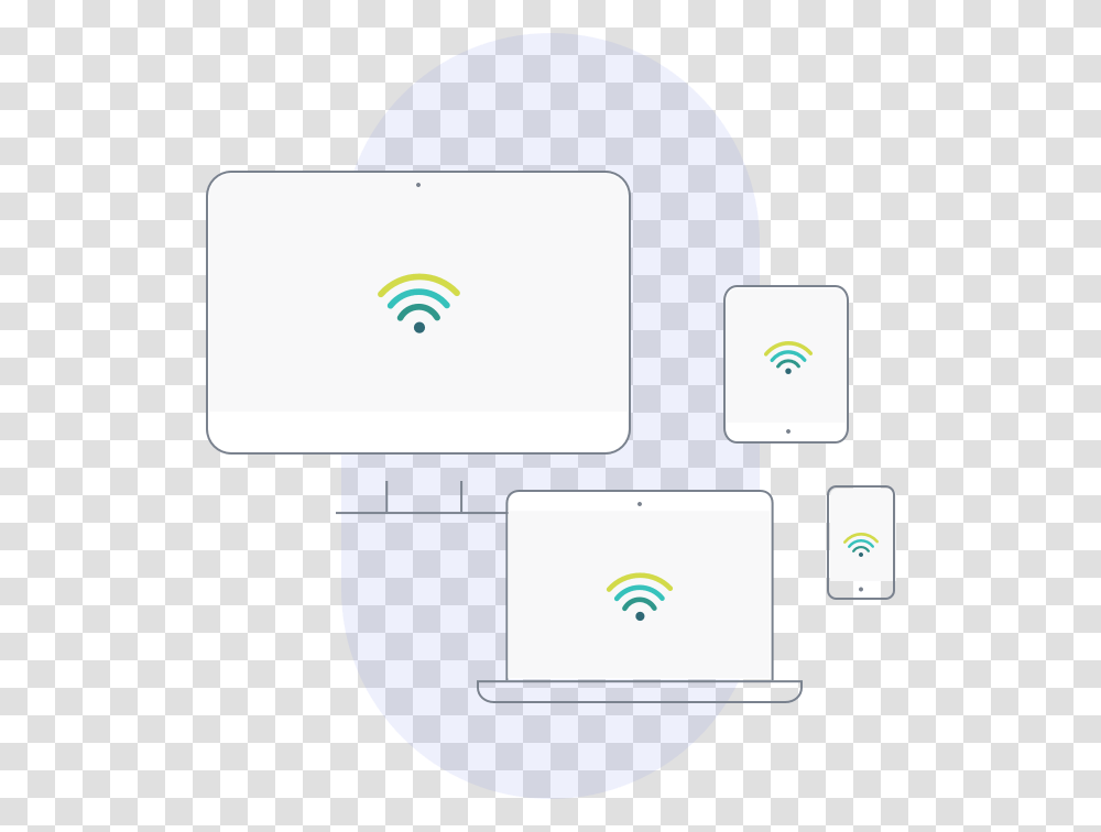 Wifi Devices Circle, Computer, Electronics, Pc Transparent Png
