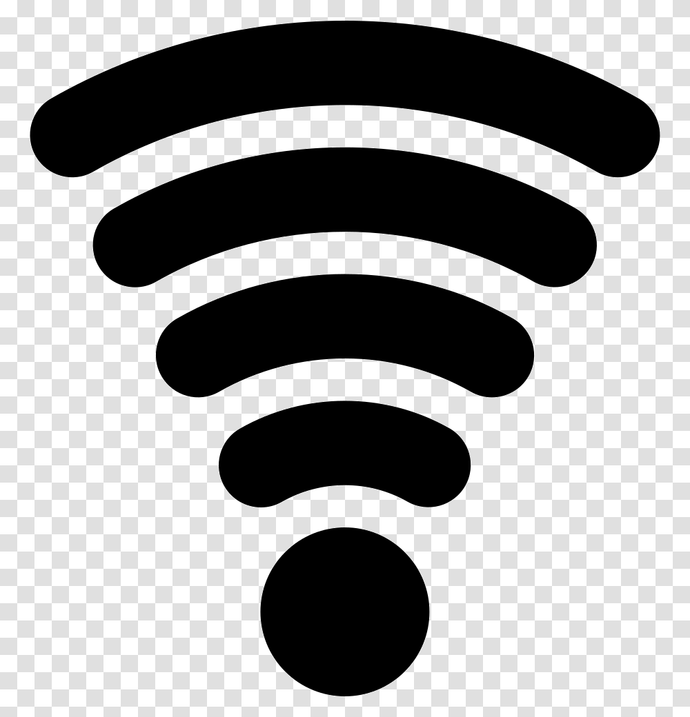 Wifi Full Signal Symbol Icon Free Download, Stencil, Spiral, Silhouette Transparent Png