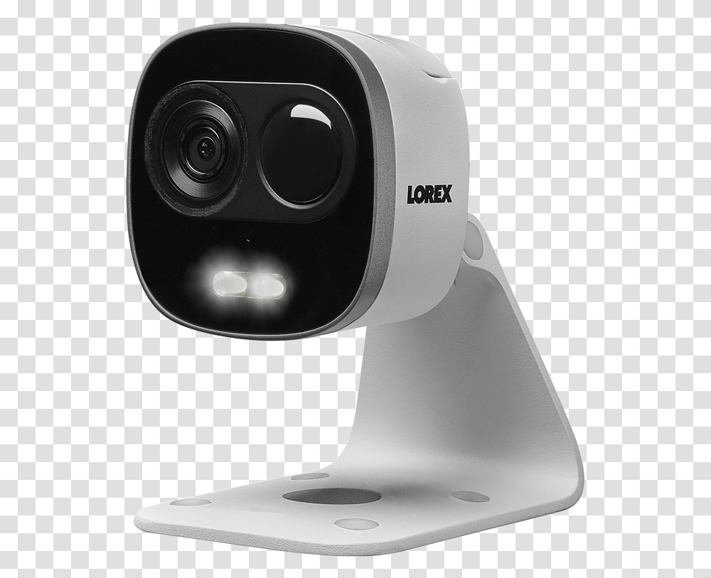 Wifi Hd Outdoor Camera With Motion Activated Bright White Lorex Camera, Electronics, Webcam, Helmet, Clothing Transparent Png