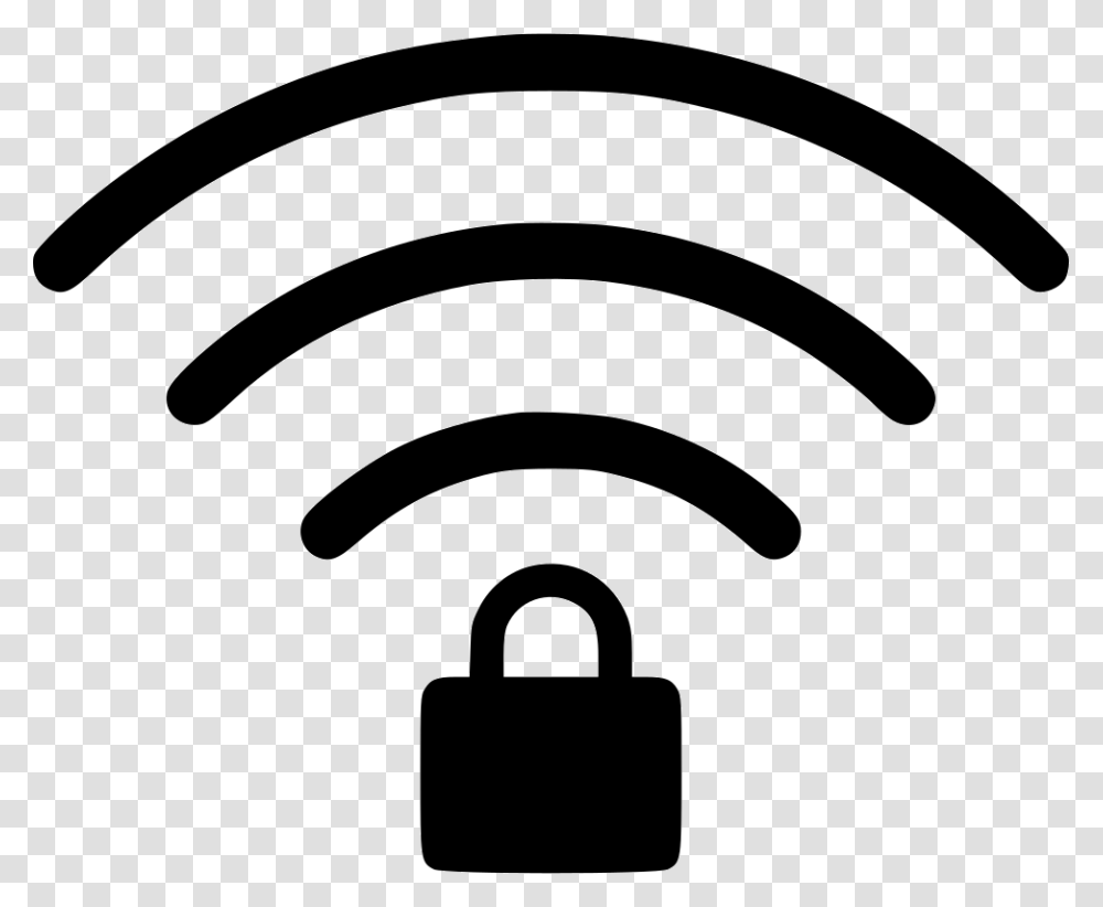 Wifi Icons Wifi Lock Icon, Security, Stencil Transparent Png