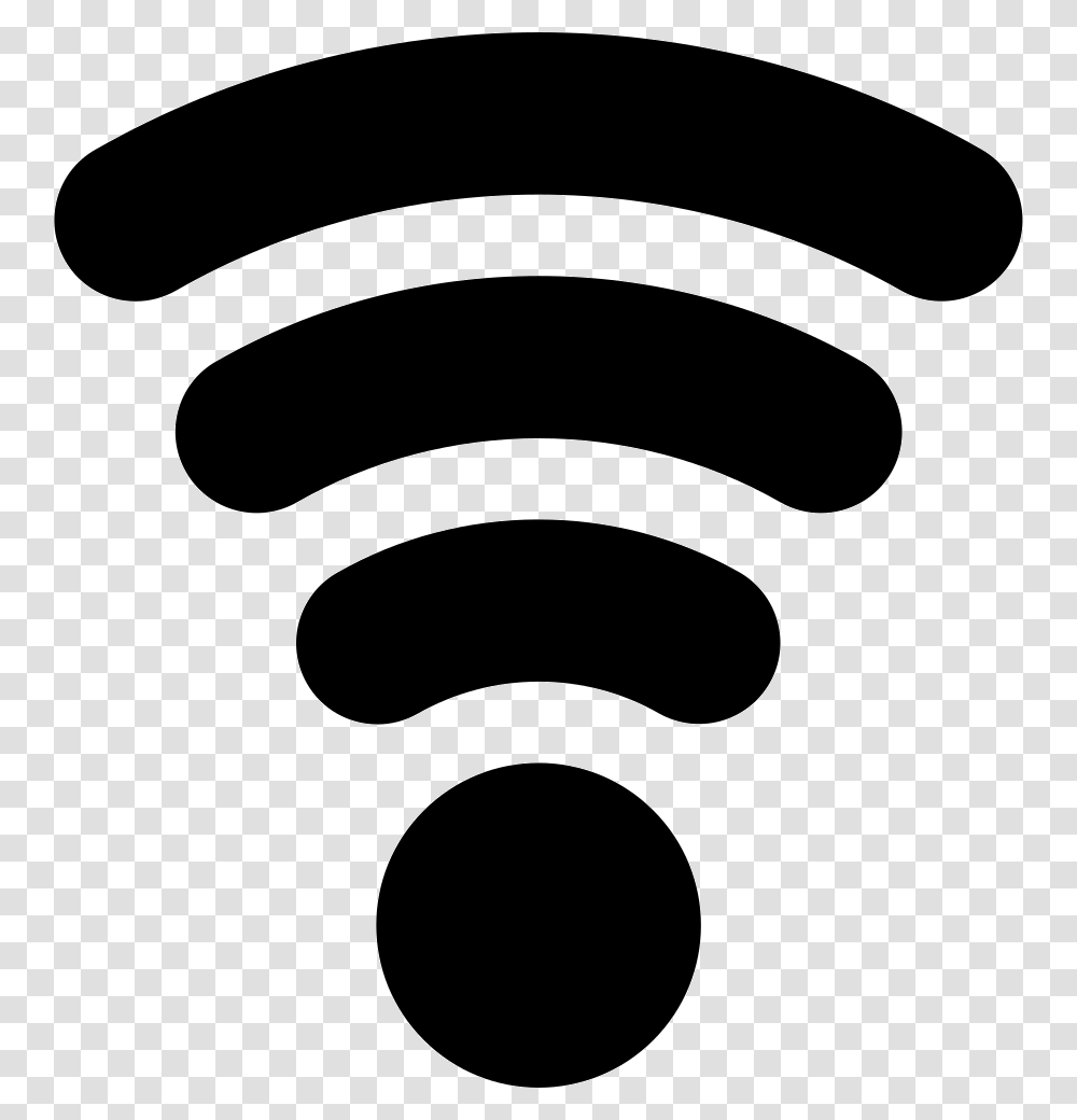 Wifi Medium Strength Signal For Interface Icon Free, Stencil, Mustache, Silhouette, Sticker Transparent Png