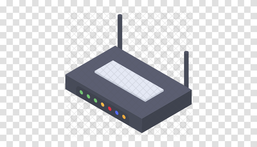 Wifi Router Icon Of Isometric Style Portable, Hardware, Electronics, Computer Keyboard, Computer Hardware Transparent Png