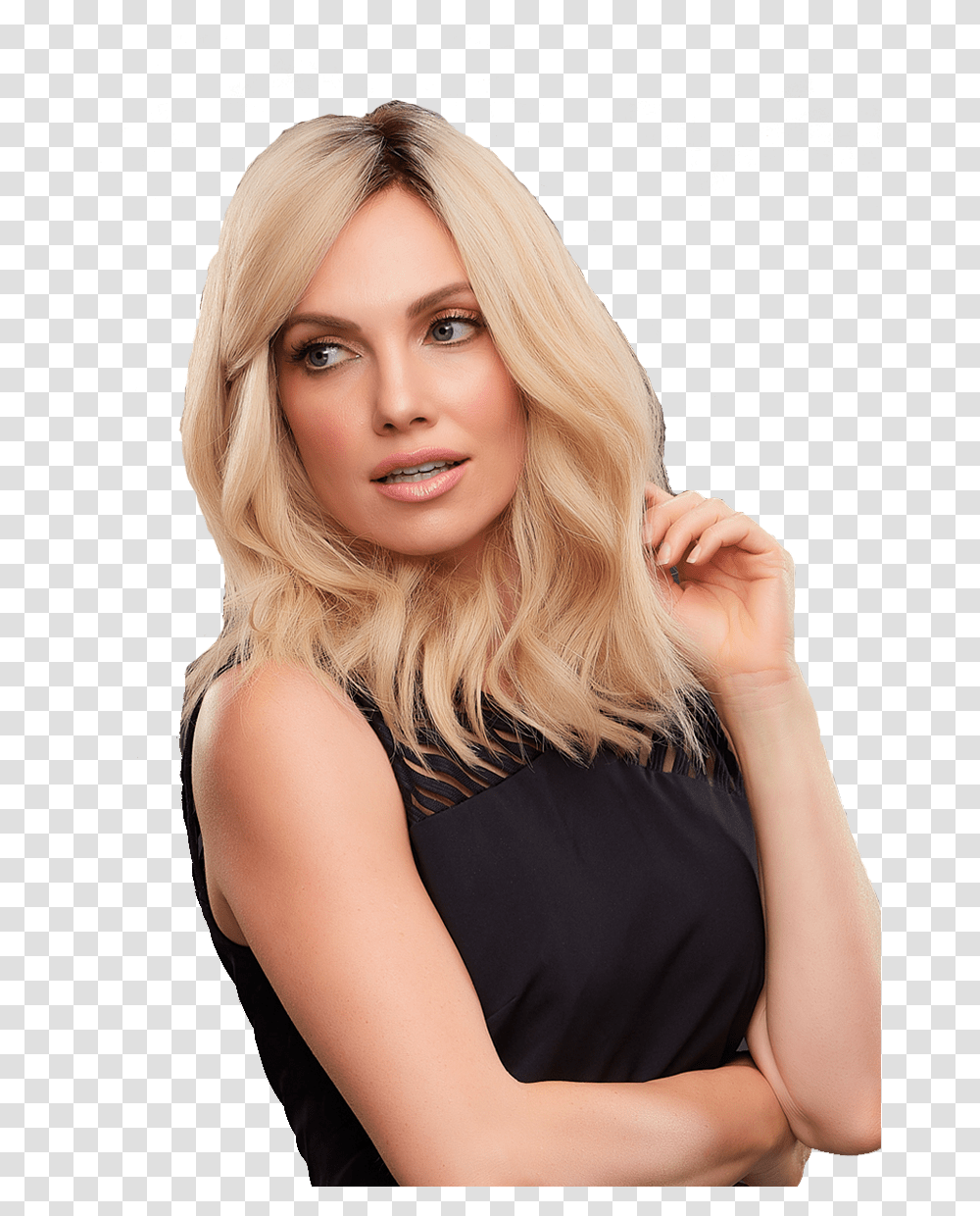Wig Allure - Unique Hair Systems Blonde Woman, Girl, Kid, Teen, Female Transparent Png
