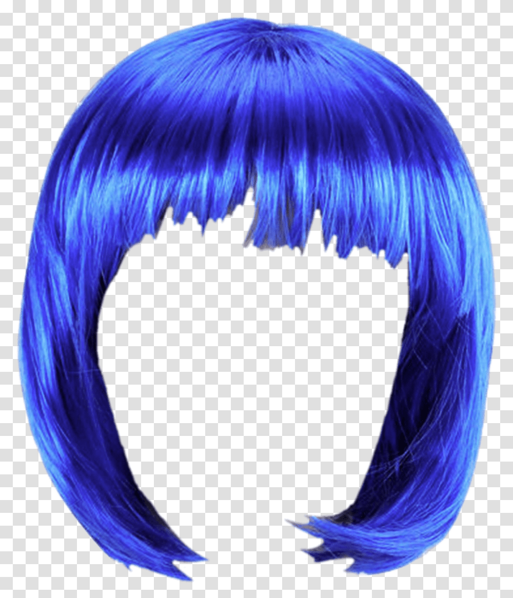 Синий парик