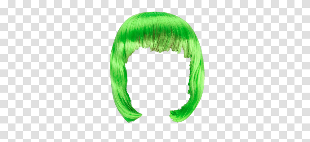 Wig Green Bob, Hair, Plant, Bird, Animal Transparent Png
