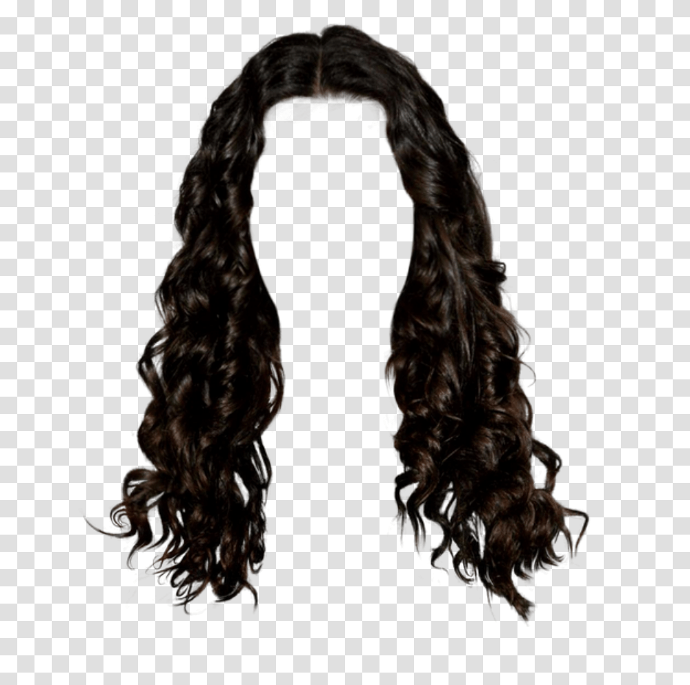 Wig Hair Black Brunette Curly Wavy, Fur, Person, Night Life Transparent Png